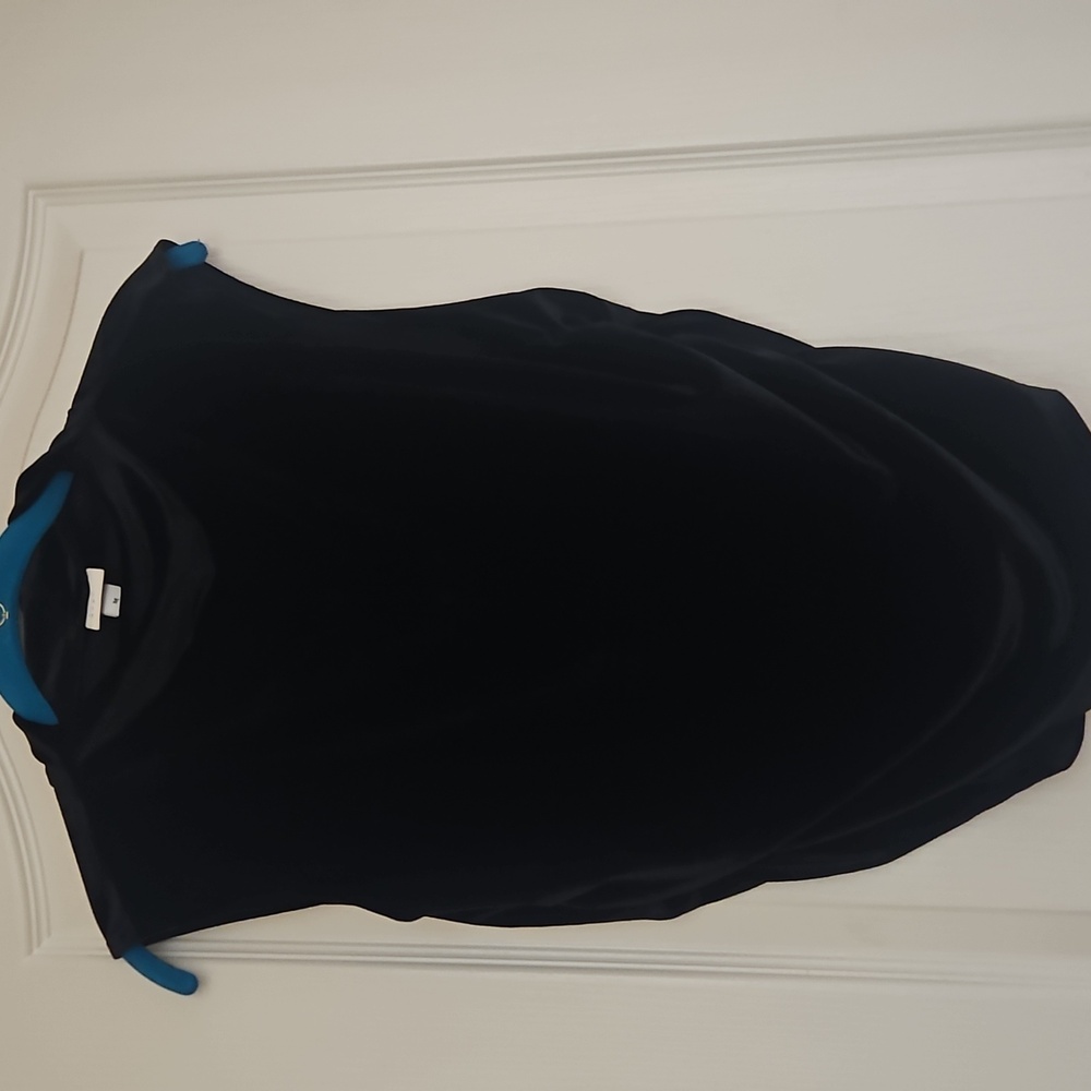 a new day Classic Velvet Black Top
